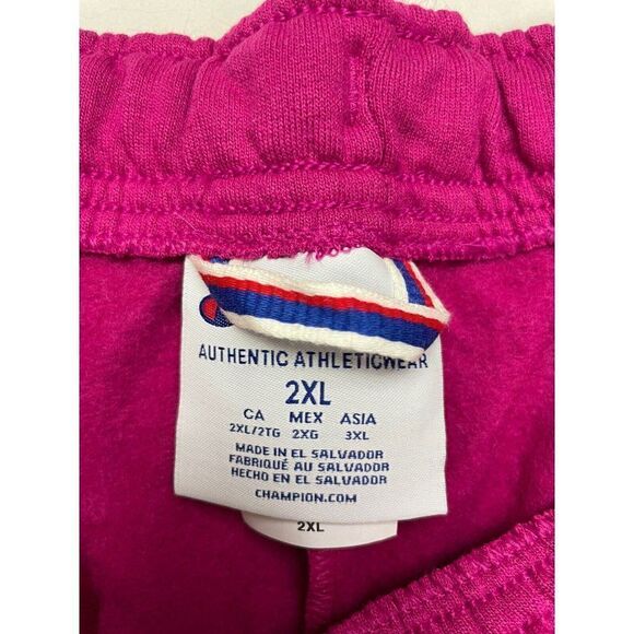 Champion Powerblend 6.5" Moisture Wicking Gym Sweat Shorts Women XXL Pink NWT - Picture 4 of 8